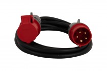 Cable extension OW 5x2,5 (H05RR-F) - 10m with socket 16A 5p, plug 16A 5p -10m