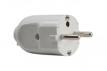 Universal plug 230V (straight and angled) - white