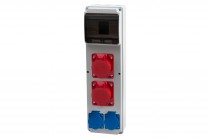 Distribution box ULISSE 6M MAXI - sockets 2x32A 5p, 2x230V