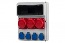Distribution box FEMO 13M - sockets  16A 5p, 2x32A 5p, 4x230V 