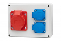Distribution box R-190 - sockets 16A 5p, 2x230V