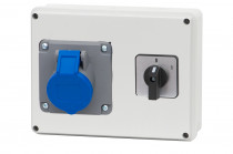 Distribution box R-190 - sockets 32A 3p, switch panel 0-1