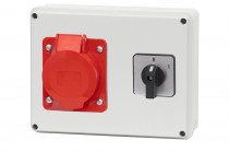 Distribution box R-190 - sockets 16A 5p, switch panel 0-1 (16A)
