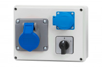 Distribution box R-190 - sockets 16A 3p, 230V, switch panel 0-1 (16A)