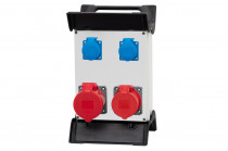 Distribution box R-240 - sockets 2x32A 5p, 2x230V with plastic frame