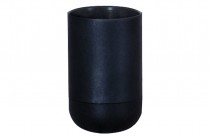 Thermoplastic lampholder E27-6 - black 4A, 250V