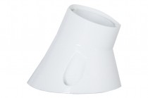 Angled wall-mounting lampholder - E27 white