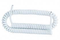 Spiral cord 4x1,00 05VVH8-F white - 5m