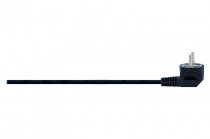 Przewód przyłączeniowy - wtyczka kątowa OWY (H05VV-F) 3x1mm2 - 1,5m - czarny