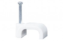 Straight cable clamp with nail - 2x2,5 8/6 
