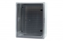 Plastic panel 400x500x240 mm transparent door  IP65