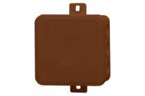 Hermetic box V5, thermoplastic, 75x75x41 IP54, brown, click