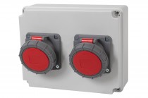 Distribution box R-240 - sockets 16A 5p, 32A 5p   IP65