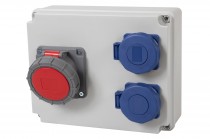 Distribution box R-240 - sockets 32A 5p, 2x230V   IP65