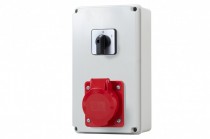Distribution box BICO - sockets 32A 5p, switch panel 0-1 (25A)