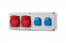 Distribution box HORIZONTAL S - sockets 16A 5p, 32A 5p, 2x230V