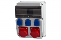 Distribution box CAJA - sockets 16A 5p, 32A 5p, 3x230V