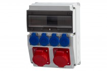 Distribution box CAJA - sockets 2x32A 5p, 4x230V