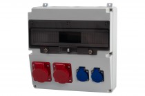 Distribution box LAGO 17M - sockets 2x32A 5p, 2x230V