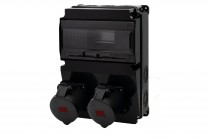 Distribution box LAGO 10M SCENIC - panel mounted sockets 2x16A 5p