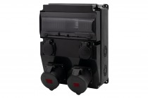 Distribution box CAJA 12M SCENIC - panel mounted sockets 2x16A 5p, 2x230V