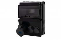 Distribution box LAGO 10M SCENIC - panel mounted sockets 32A 5p, 2x230V