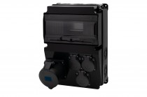 Distribution box LAGO 10M SCENIC - panel mounted sockets 16A 5p, 3x230V