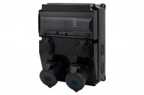 Distribution box CAJA 12M SCENIC - panel mounted sockets 16A 5p, 32A 5p, 2x230V
