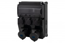 Distribution box CAJA 12M SCENIC - panel mounted sockets 2x32A 5p, 3x230V