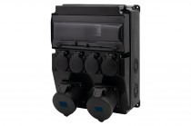 Distribution box CAJA 12M SCENIC - panel mounted sockets 2x32A 5p, 4x230V