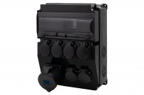 Distribution box CAJA 12M SCENIC - panel mounted sockets 32A 5p, 6x230V