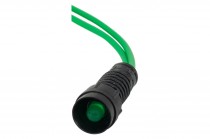 LED indicator light diameter 5mm, 24V green