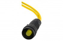 LED indicator light diameter 5mm, 24V yellow
