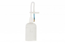 Thermoplastic lampholder with cable E27-6 - white 4A, 250V