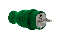 Rubber plug 16A 230V IP44 green