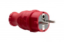Rubber plug 16A 230V IP44 red